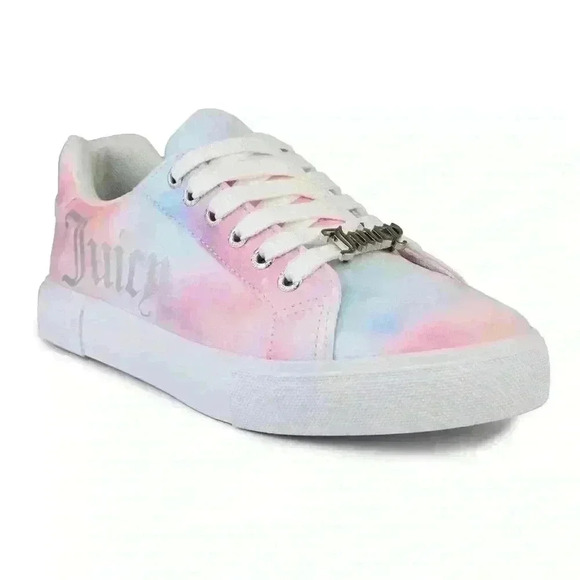 Juicy Couture Shoes - Juicy Couture Women Low Top Lace Up Sneakers Clarity Size US 6.5 Pastel Tie Dye